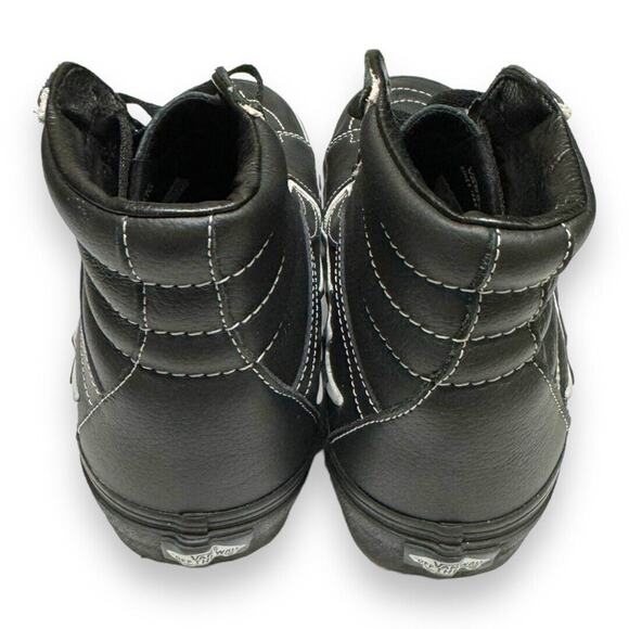 SOLD - VANS Shoes Size 10.5 Men 12 Women 44 EU Sk8-Hi Bolt Black White Sneakers - Picture 3 of 8